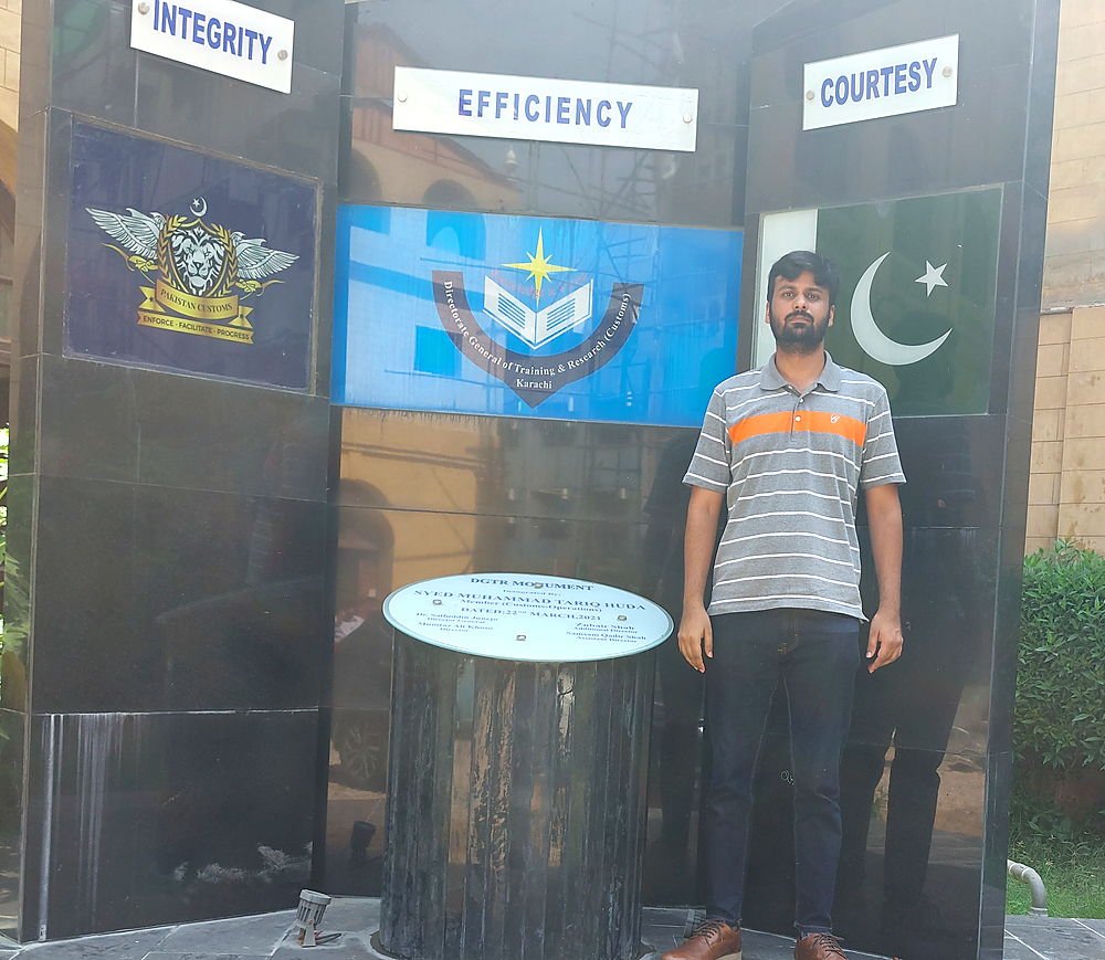 At the Directorate General of Training and Research, Pakistan Customs, Karachi